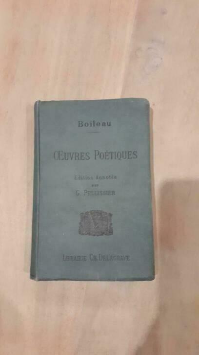 Oeuvres poétiques Boileau - 1909, Antiek en Kunst, Antiek | Boeken en Manuscripten, Ophalen of Verzenden