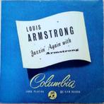 LP  Louis Armstrong ‎– Jazzin' Again With Armstrong 1955, Cd's en Dvd's, Gebruikt, 10 inch, Ophalen of Verzenden, 1940 tot 1960