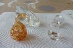 Zwaan in kristal en 3 zwaantjes, Antiek en Kunst, Antiek | Glaswerk en Kristal, Ophalen