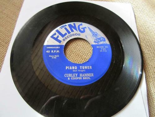 vinyl 45t Curley hamner - Piano tuner - Air raid   Fling 720, CD & DVD, Vinyles Singles, Comme neuf, Single, R&B et Soul, 7 pouces