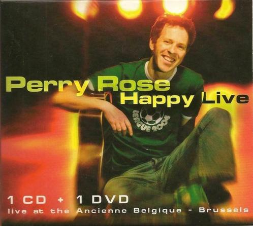 PERRY ROSE - HAPPY LIVE - CD + DVD - LIVE IN AB, BRUSSEL, Cd's en Dvd's, Cd's | Rock, Zo goed als nieuw, Poprock, Verzenden