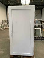 PVC deur met paneel voor tuinhuis, garage of schuur - 98x215, Nieuw, 80 tot 100 cm, Ophalen of Verzenden, Glas