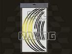 WHEEL RIM'S Wiel stickers 12 delig, blauw, groen of geel, Motoren, Verzenden