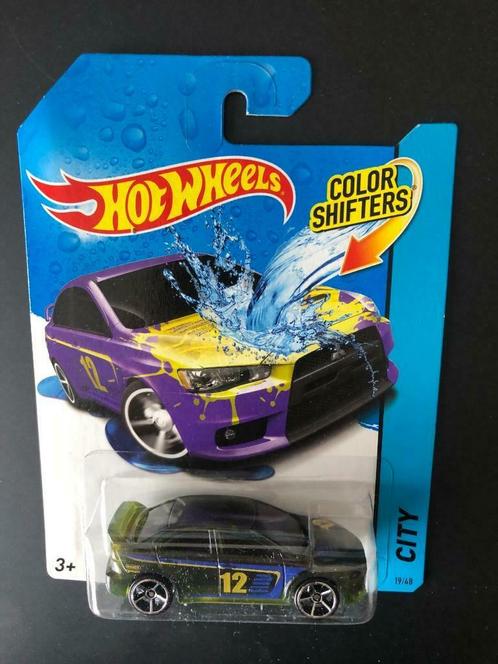 Hot Wheels Color Shifters "2008 Mitsubishi Lancer Evolution", Hobby en Vrije tijd, Modelauto's | Overige schalen, Nieuw, Auto