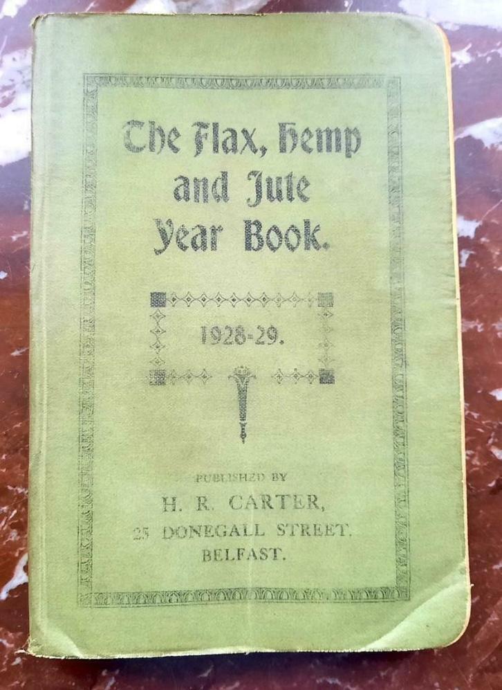 Carters Flax , Hemp And Jute Year Book And Directory 1928 -, Antiek en Kunst, Antiek | Boeken en Manuscripten, Ophalen of Verzenden