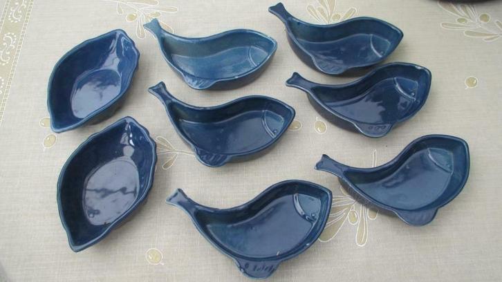 Keramiek Apero schaaltjes Visjes, Huis en Inrichting, Keuken | Servies, Zo goed als nieuw, Schaal of Schalen, Effen, Keramiek