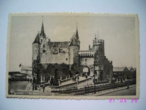 Postkaart : Antwerpen : Het Steen 1949, Collections, Cartes postales | Belgique, Affranchie, Anvers, 1940 à 1960, Envoi