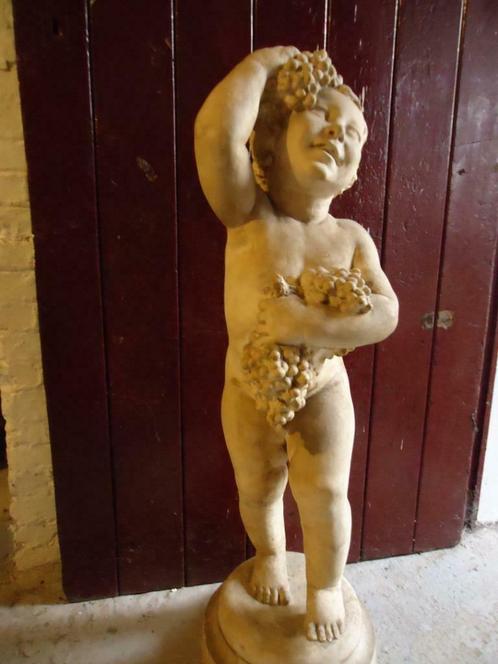 FERNAND GYSEN °1879-1943 grande statue jeune Bacchant putto, Antiquités & Art, Art | Sculptures & Bois, Enlèvement