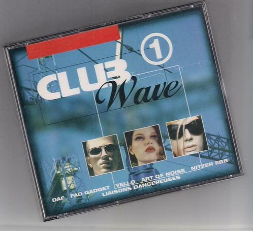 CLUB WAVE 1 2CD DAF Fad Gadget Yello Nitzer Ebb Liaisons Dan, Cd's en Dvd's, Cd's | Rock, Gebruikt, Alternative, Ophalen of Verzenden