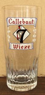 bier brouwerij glas Wieze Callebaut met ranken, Verzamelen, Ophalen of Verzenden, Zo goed als nieuw, Bierglas
