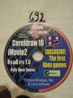 CD-rom Coreldraw10 iMovie 2 Readl ris7.0  2001, Utilisé, Enlèvement ou Envoi
