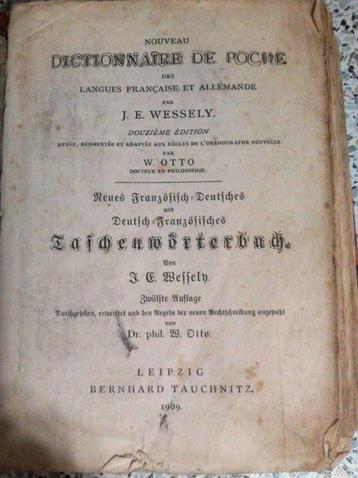 Dictionnaire Allemand/Français (ancien 1909), Livres, Enlèvement ou Envoi, Utilisé, Allemand