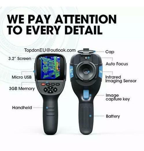 Caméra thermique numérique TOPDON LCD Image IR infrarouge, Autos : Divers, Outils de voiture, Neuf, Enlèvement ou Envoi
