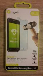 Muvit screen protector tempered glass Samsung Galaxy J1, Télécoms, Enlèvement ou Envoi, Neuf, Autres modèles, Façade ou Cover