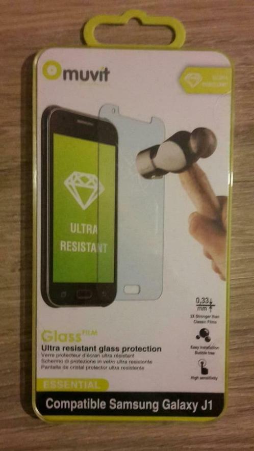 Muvit screen protector tempered glass Samsung Galaxy J1, Telecommunicatie, Mobiele telefoons | Hoesjes en Screenprotectors | Samsung