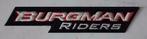 Patch Suzuki Burgman Riders - 147 x 28 mm, Motoren, Kleding | Motorkleding, Ophalen of Verzenden