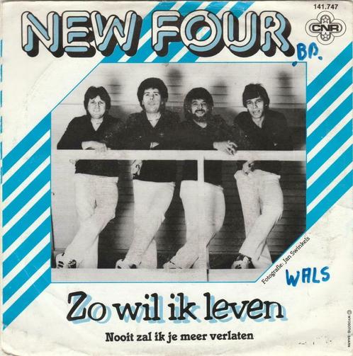 45T: New Four: Zo wil ik leven, Cd's en Dvd's, Vinyl | Nederlandstalig, Overige formaten, Ophalen of Verzenden