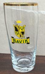 bier brouwerij glas Bavik Bavikhove groen geel zwart schild, Verzamelen, Ophalen of Verzenden, Zo goed als nieuw, Bierglas