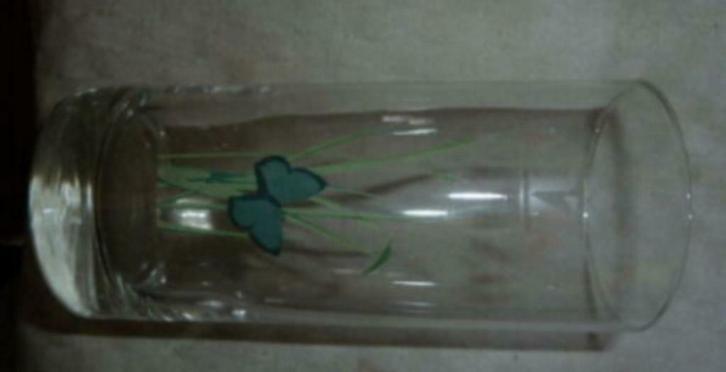 # limonade glas INZA, Verzamelen, Glas en Drinkglazen, Gebruikt, Frisdrankglas, Ophalen of Verzenden