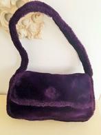 sac mauve violet en peluche doublé porté épaule 32x15, Enlèvement ou Envoi, Violet