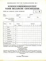 Schoolvorderingentest voor Belgische Geschiedenis., Boeken, Studieboeken en Cursussen, Overige niveaus, Ophalen of Verzenden, Zo goed als nieuw