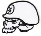 Patch Metal Mulisha Skull - Wit - 90 x 75 mm, Motos, Vêtements | Vêtements de moto, Autres types, Neuf, sans ticket