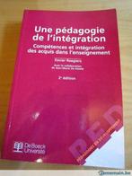 Une pédagogie de l'intégration., Livres, Livres d'étude & Cours, Utilisé