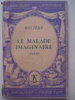 3. Molière Le malade imaginaire Classiques Larousse 1937, Livres, Europe autre, Utilisé, Envoi