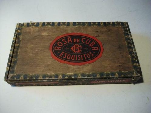 3 boîtes à cigares Rosa de Cuba, Don Samino, Unico Espada, Collections, Articles de fumeurs, Briquets & Boîtes d'allumettes, Utilisé