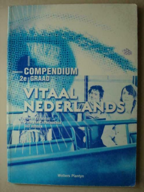 14. Vitaal Nederlands Compendium 2de graad 2005, Livres, Livres scolaires, Utilisé, Néerlandais, Secondaire, Envoi