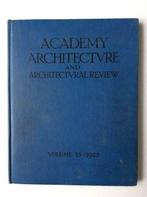 Academy Architecture and Architectural Review vol. 55 - 1923, Gelezen