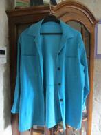 Veste turquoise peau de pêche, Nieuw, Maat 42/44 (L), Ophalen of Verzenden