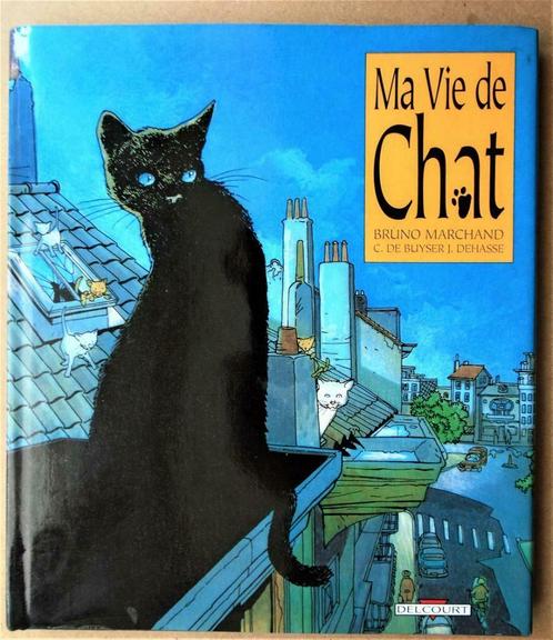 Ma vie de chat - 1991 - Bruno Marchand e.a. - semi-stripverh, Boeken, Stripverhalen, Zo goed als nieuw, Ophalen of Verzenden