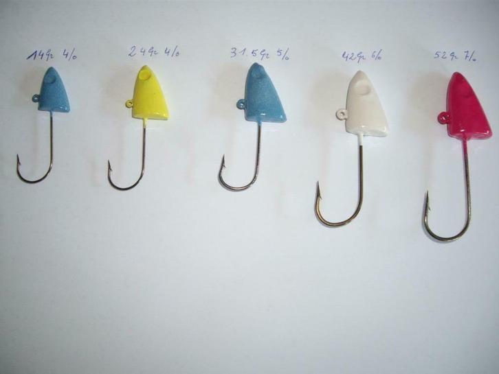 shadhead's - jigkopjes 14 - 24 - 31,5 - 42 - 52 gram, Watersport en Boten, Hengelsport | Roofvissen, Nieuw, Dobber of Lood, Ophalen of Verzenden