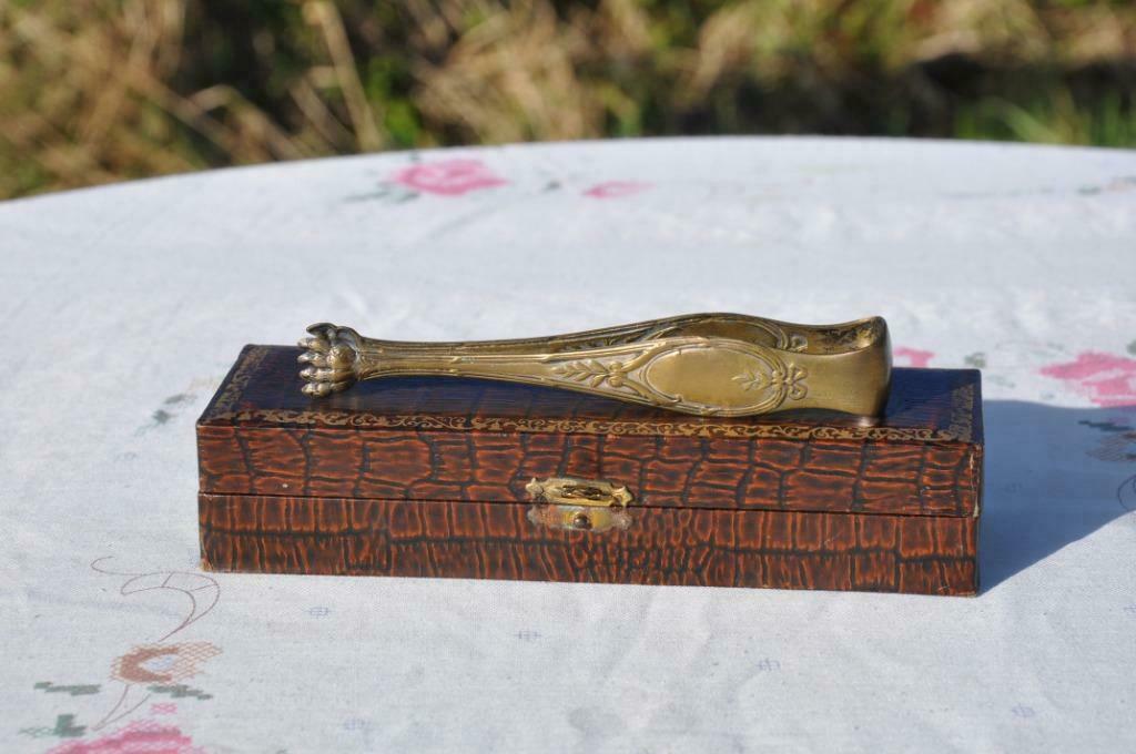 §  pince a sucre art nouveau dans son etui, Enlèvement ou Envoi