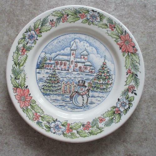 Kerst bord - Ironstone Tableware - Made in Italy, Antiquités & Art, Curiosités & Brocante, Enlèvement ou Envoi