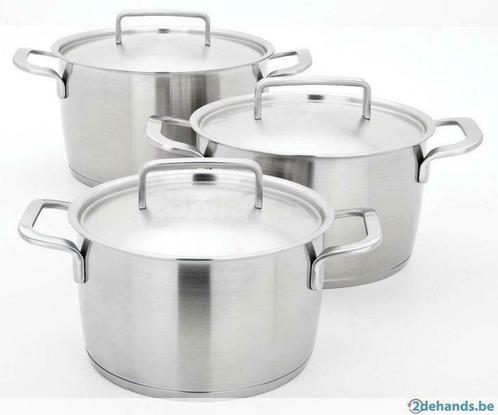 Prachtige Demeyere 3-delige kookpottenset. Splinternieuw!!, Huis en Inrichting, Keuken | Potten en Pannen, Nieuw