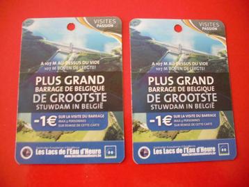 2 Bons de Réductions * Lacs de l'Eau d'Heure *, Tickets & Billets, Une personne, Bon de réduction, Autres types