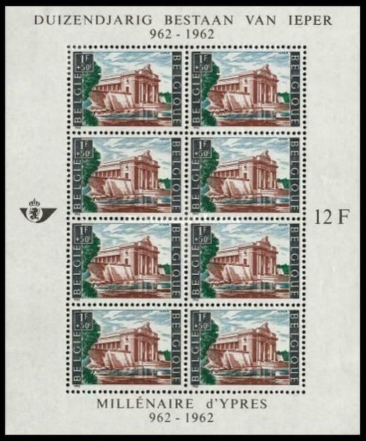 BL33 Postzegel Blok Millennium van de stad Ieper, Postzegels en Munten, Postzegels | Europa | België, Frankeerzegel, Postfris