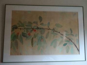Aquarelle d'Agnes Leplae état neuf beau cadre, Enlèvement ou Envoi