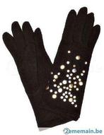 Gants en laine Pia Rossini noirs T.U neufs Black wool gloves, Verzenden, Nieuw, Handschoenen