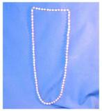 §  collier sautoir (n4) perle rose, Handtassen en Accessoires, Kettingen, Ophalen of Verzenden, Gebruikt, Roze, Kunststof