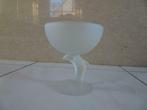 Ijscoupes in mat opal glas (6 stuks) hoogte 14 cm, Ophalen, Glas of Glazen, Overige stijlen, Glas