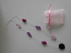 NIEUW halsketting, Handtassen en Accessoires, Kettingen, Ophalen of Verzenden, Nieuw, Roze, Kunststof