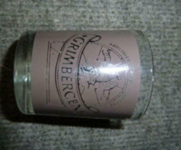 # kaarsen / thee licht houder GRIMBERGEN Abdijbier, Verzamelen, Biermerken, Gebruikt, Overige typen, Overige merken, Ophalen of Verzenden