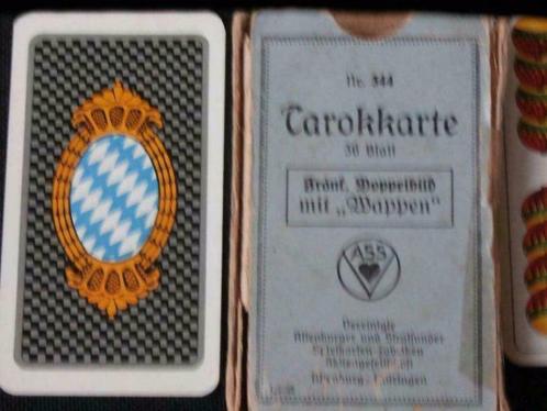 Tarot kart "Waffen" N ° 344 ca1944, Collections, Cartes à jouer, Jokers & Jeux des sept familles, Utilisé, Carte(s) à jouer, Enlèvement ou Envoi