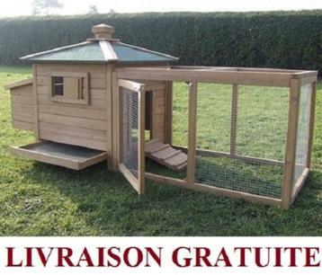 Poulailler XXL abri poule caille clapier lapin enclos poule, Envoi, Neuf, Poulailler