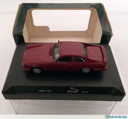 1:43 oude DetailCars 133 Jaguar XJ-R donkerrood, Hobby en Vrije tijd, Modelbouw | Auto's en Voertuigen, Zo goed als nieuw, Auto
