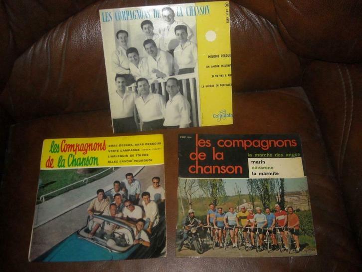 3 EP's Compagnons de la Chanson, Cd's en Dvd's, Vinyl | Overige Vinyl, Ophalen of Verzenden