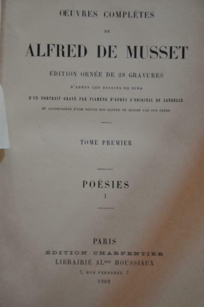oeuvres complètes d'Alfred de Musset, Boeken, Overige Boeken, Gelezen, Ophalen